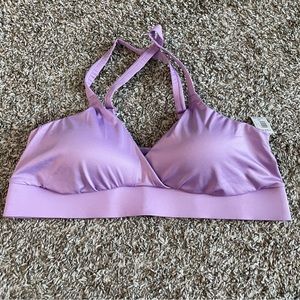 Torrid Lilac Lightly Lined Microfiber Surplice Bralette, 00 (M/L) NWT